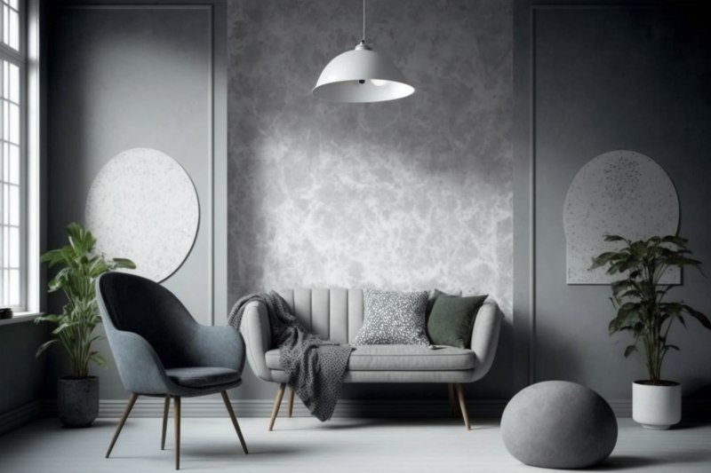 Inspirujące pomysły na aranżację salonu z szarymi ścianami - zobacz zdjęcia wnętrz utrzymanych w nowoczesnym stylu.